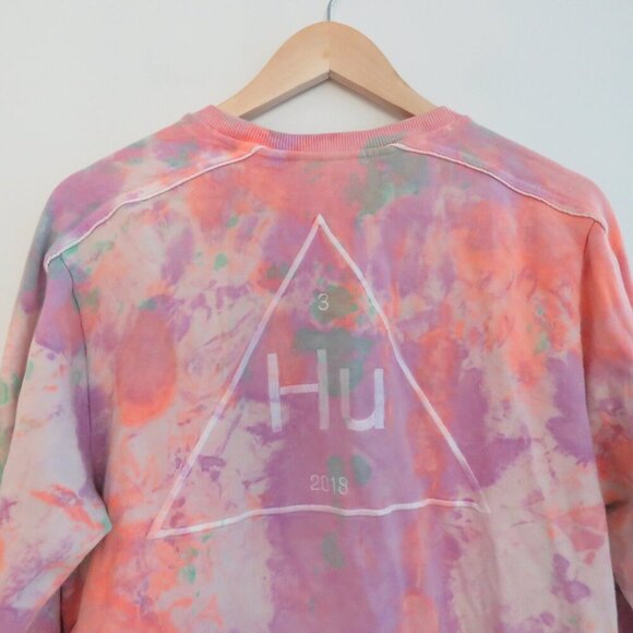 ADIDAS X PHARRELL WILLIAMS HU Human Race Holi Crew Neck Pastel Tie Dye Size S - Picture 10 of 16